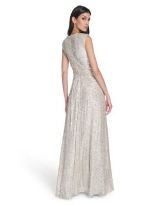 Women's Sequined V-Neck Dress