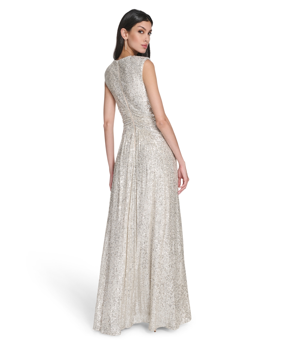 Eliza J Women's Social Sequined V-Neck Dress