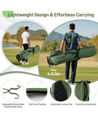 Golf Stand Bag Lightweight Golf Bag with 8 Way Top Dividers and 5 Zippered Pockets