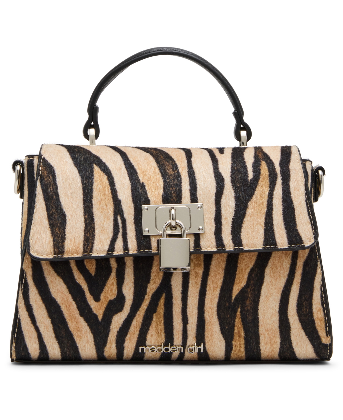 Madden Girl Hadleyc Calf Hair Top Handle Bag