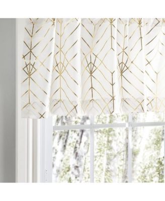 Deco Crushed Taffeta Rod Pocket Valance - 48x15", Gold