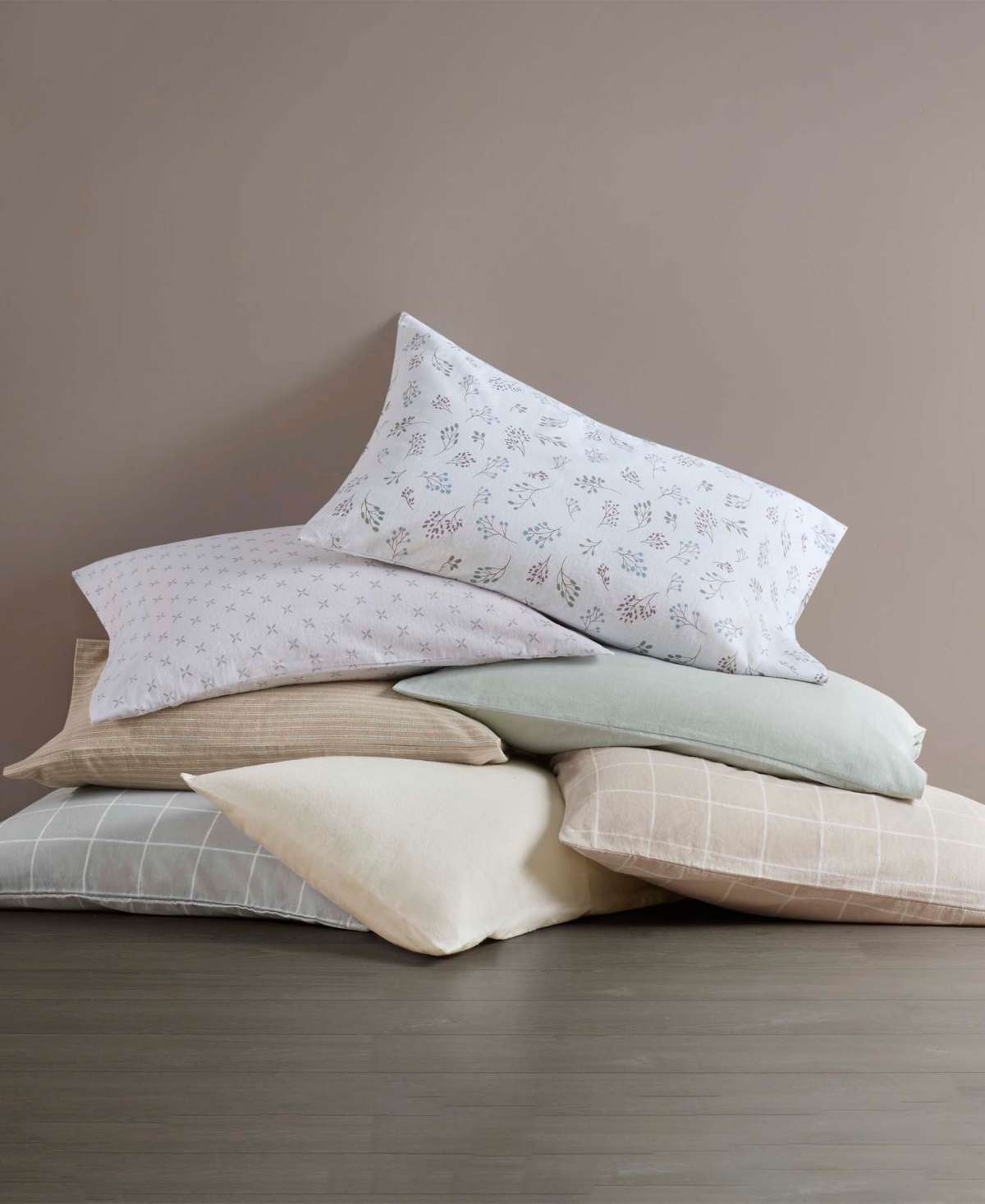 Madison Park Novelty Printed Cotton Flannel 4-pc. Sheet Set, Queen In Gray