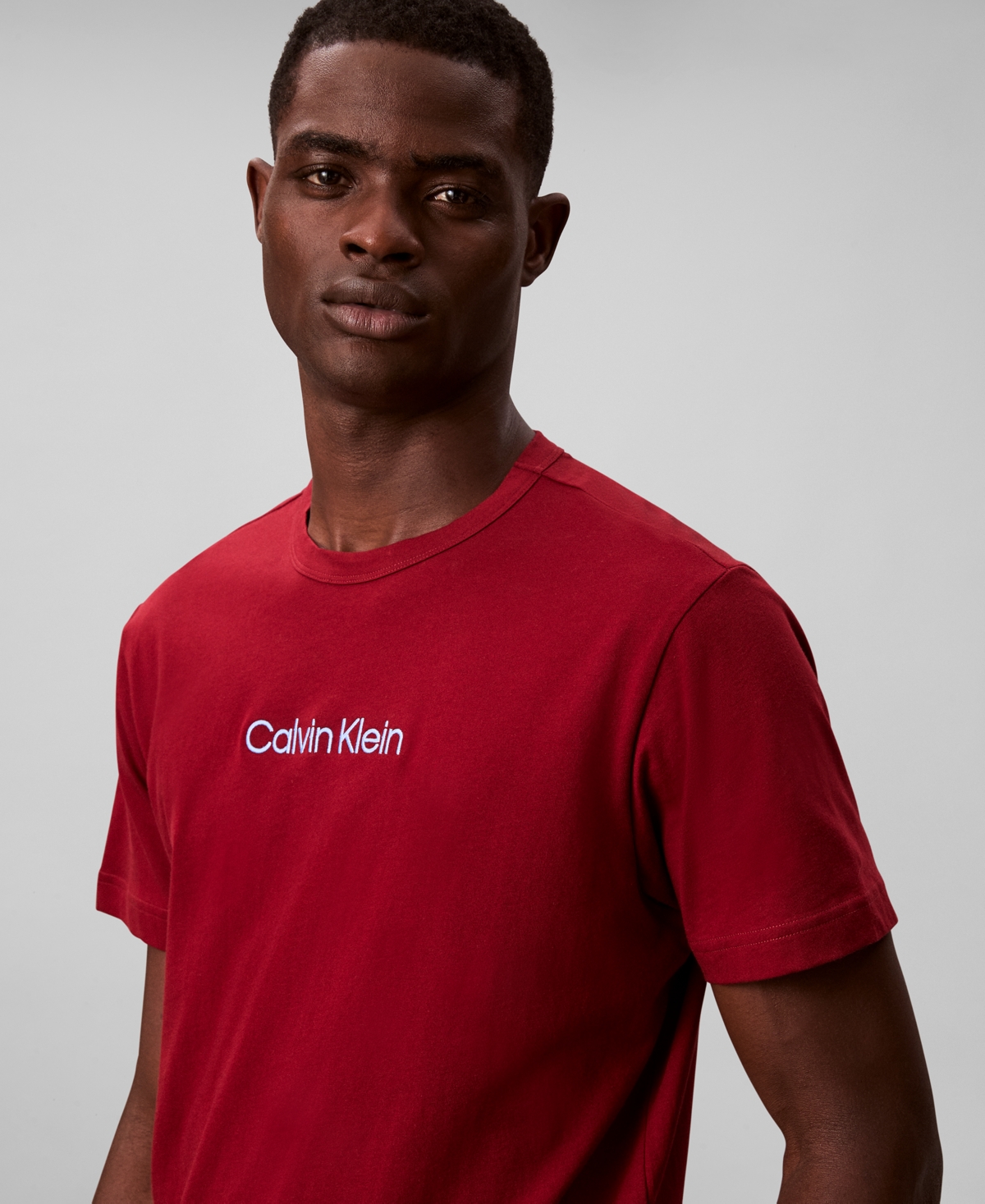 Calvin Klein Men's Modern Cotton Crewneck Pajama Shirt In Purple