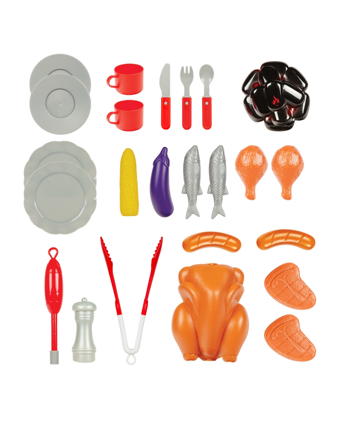 World Tech Toys Sizzlin' Bbq Kid's Barbeque Playset In Transparent