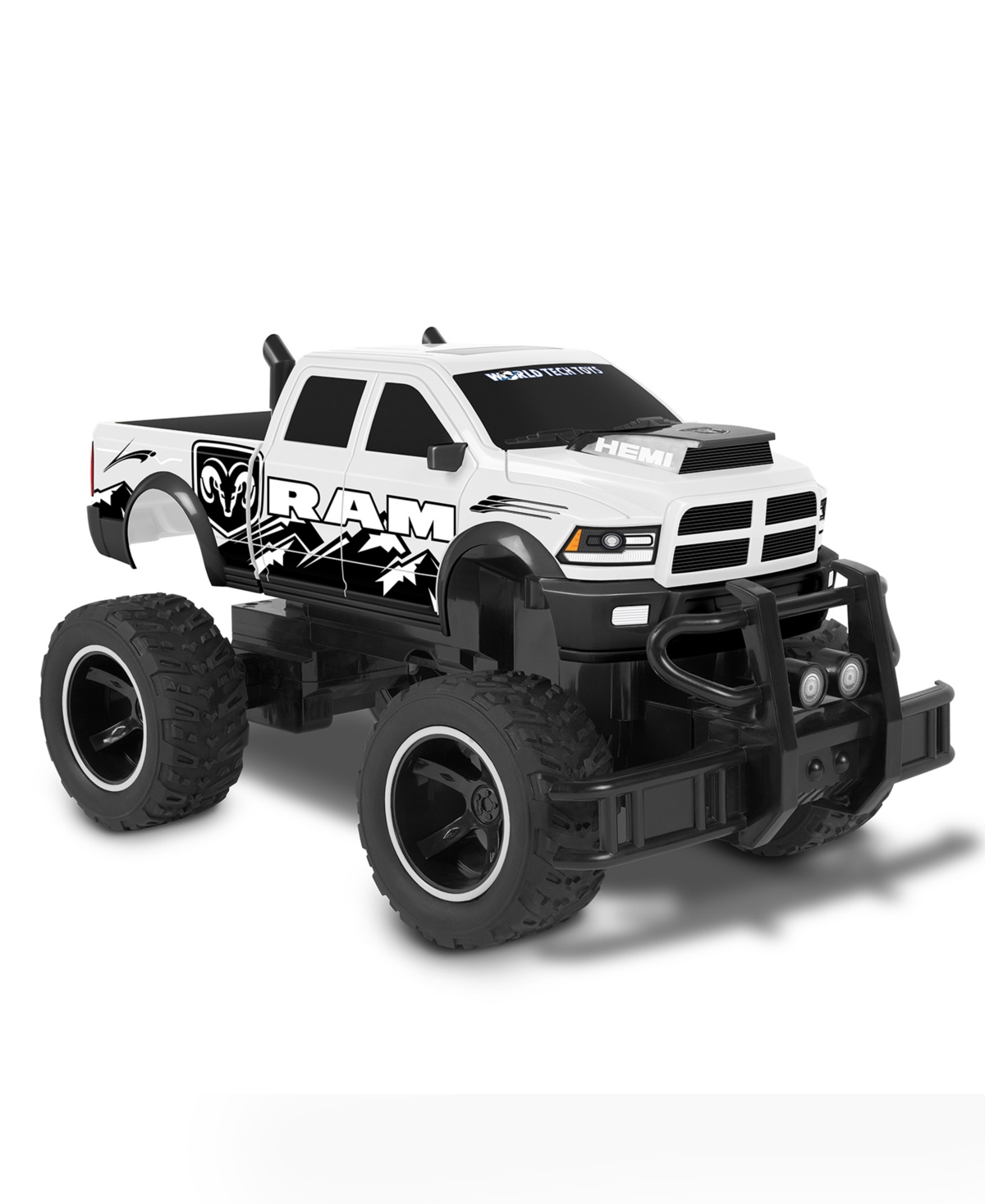 World Tech Toys 1:14 Ram 2500 Power Wagon Electric Remote Control Truck In Transparent