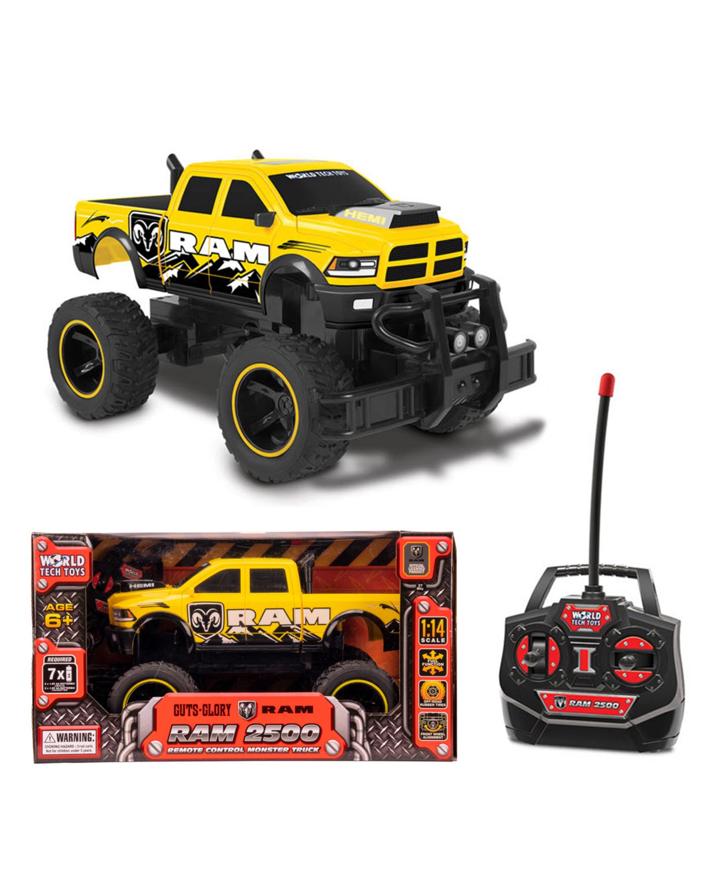 Детская игрушка World Tech Toys 1:14 RAM 2500 Power Wagon Electric Remote Control Truck — фото 15