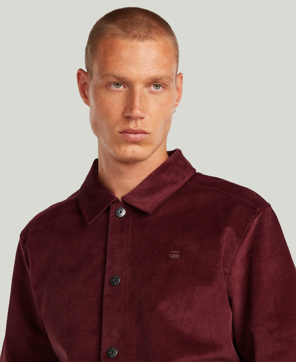 G-Star Raw Men's Straight-Fit Collared Corduroy Jacket