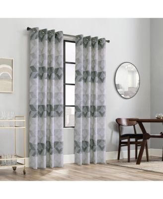 Commonwealth Jackson Grommet Curtain Panel - 52x84", Natural Grey