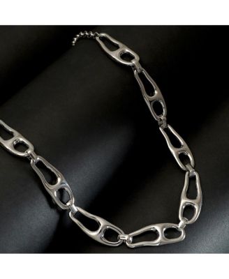 Women's The Pavement-Link Chain Necklace - Chrome Silver