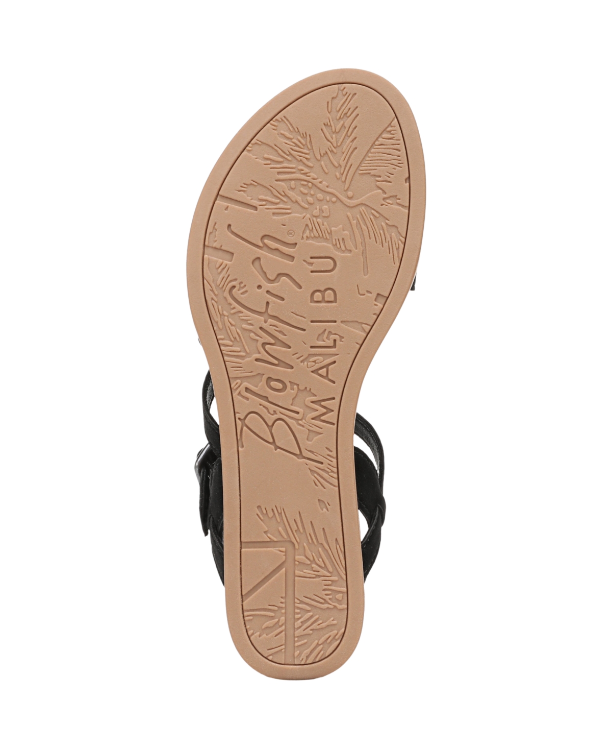 Blowfish Malibu Women's Arrow Strappy Flat Sandals In Black