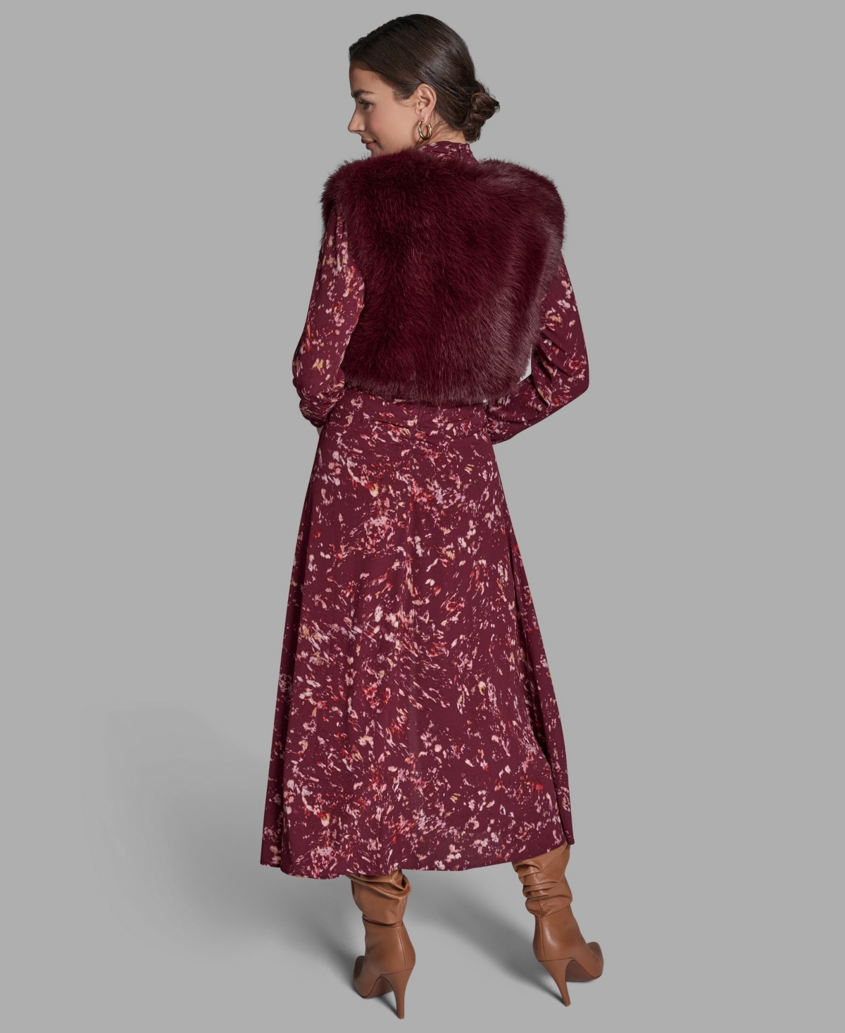 Bcbg Women's Sleeveless Cropped Shrug Jacket In Red