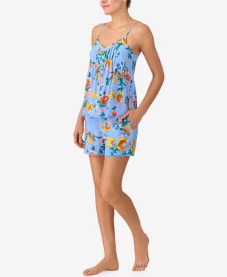 Women's Sleeveless V-Neck Cami Top & Boxer, 2-Piece Set