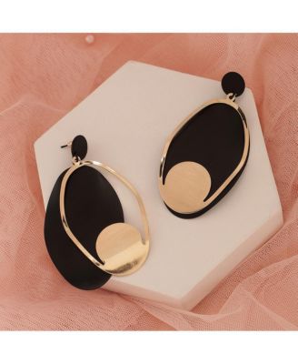 Women's Block Drop Earrings