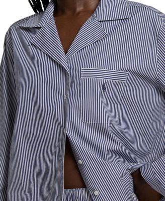 Women's 2-Piece Buttoned Shirt and Pants Pajama Set