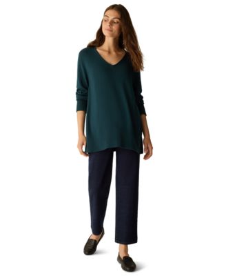 Women's V-Neck Long-Sleeve Sweater
