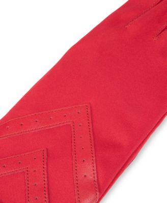 Women's Spandex Touchscreen Gloves with Chevron Detail