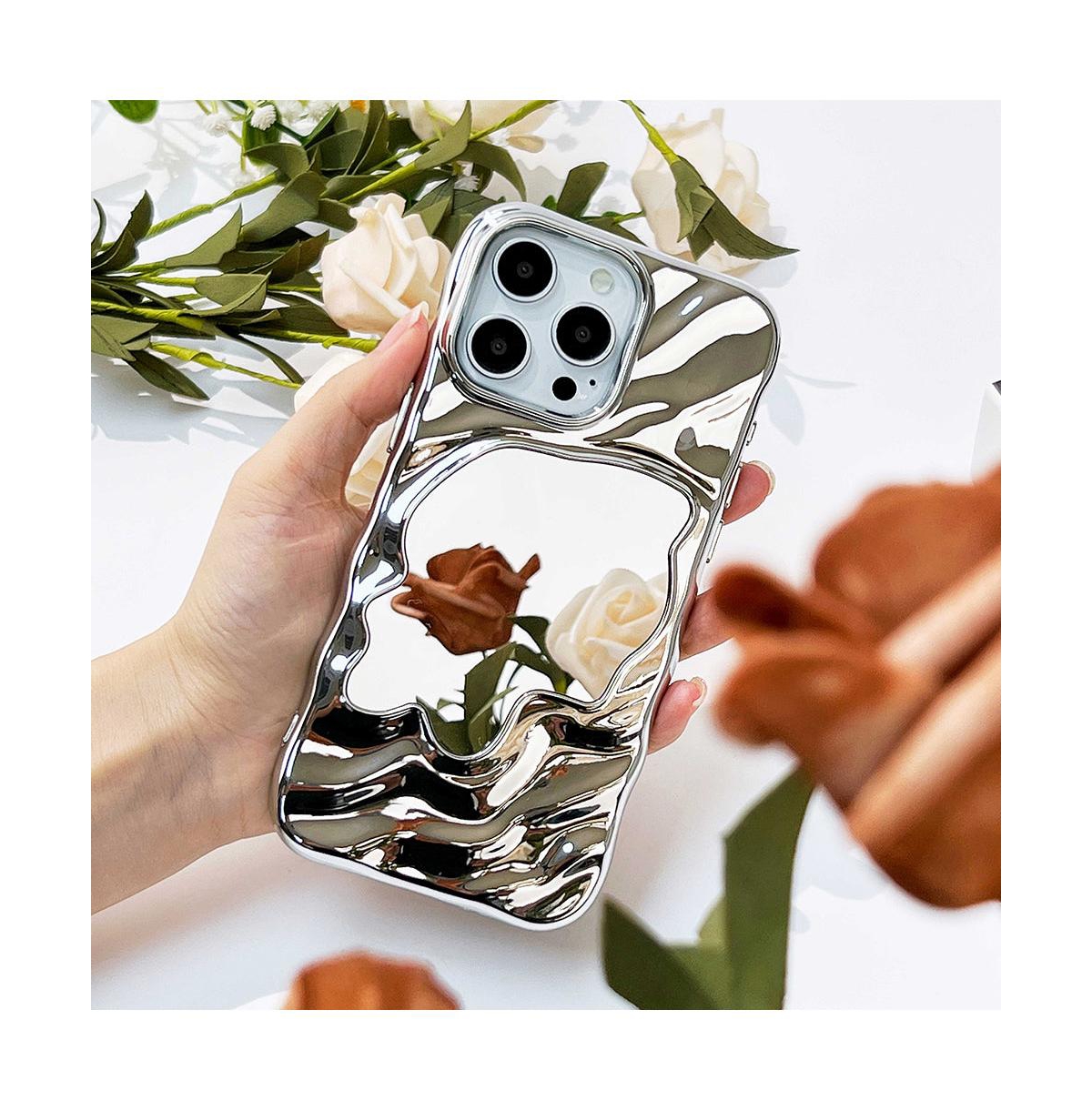 Auramma Silver Mirror iPhone 15 Pro Case