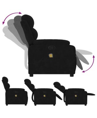Massage Recliner Chair Black Velvet Standard Massage Chair