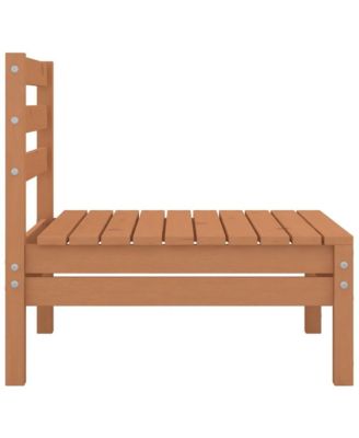 Garden Lounge Set Honey brown Solid pinewood Medium Modular