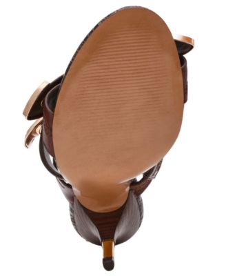 Women's Farra Strappy Western Buckled High-Heel Dress Mules