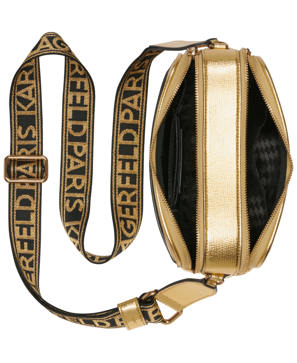 Karl Lagerfeld Maybelle Mini Top Zip Crossbody Bag In Brown