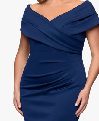 Plus Size Off-The-Shoulder Sleeveless Dress