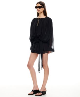 Women's Elements Back Button Mini Dress