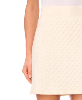 Women's Cable Knit Mini Skirt