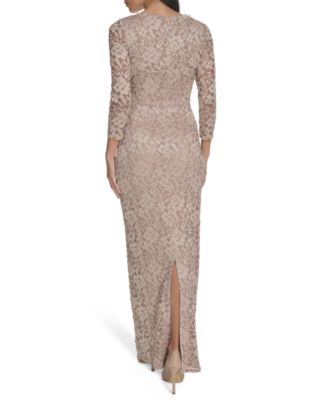 Women's 3/4-Sleeve Side Tuck Gown