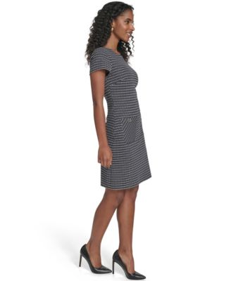Women's Knit Crew Neck Shift Dress