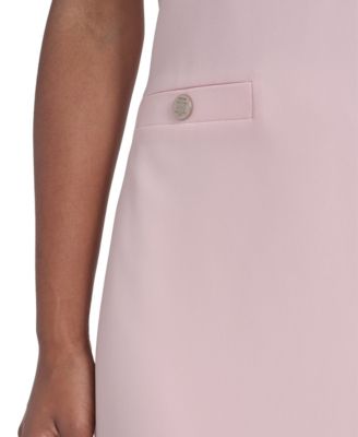 Women's Pleated-Hem Shift Dress