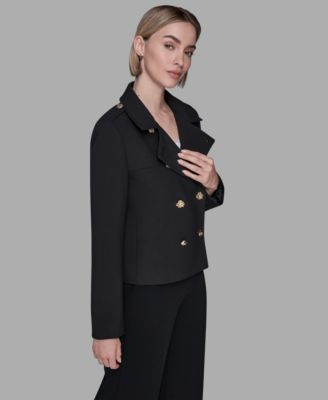 Women's Collared Double-Breasted Jacket