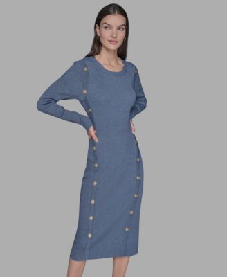 KARL LAGERFELD PARIS - Women's Long Sleeves Bodycon Dress