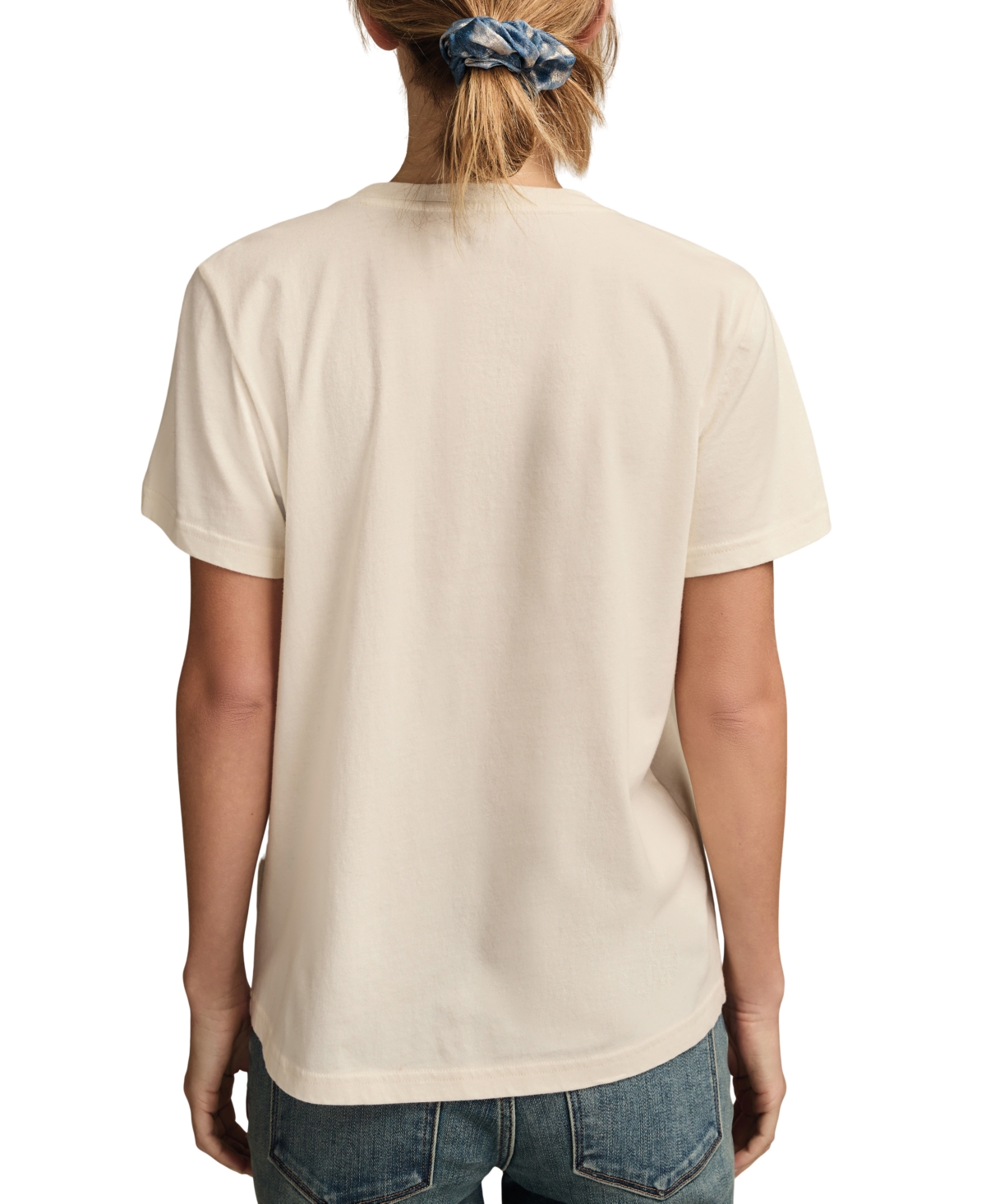 Lucky Brand Women's Heart Floral Classic Crewneck T-Shirt