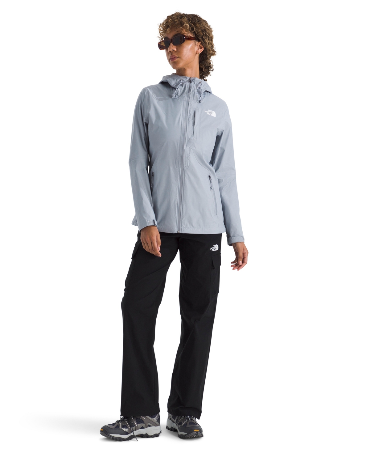 The North Face Women's Alta Vista Hooded Rain Jacket In Blue
