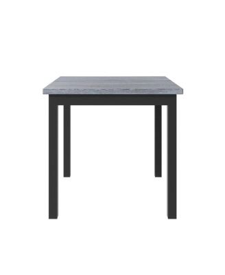 5-Piece Counter Height Dining Set with Upholstered Chairs, 35.4" Square Pub Table and 4 High-Back Stools for Kitchen or Dining Room