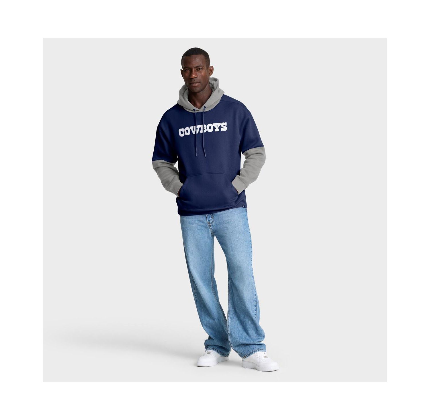 Men's Navy Dallas Cowboys Helmet Pullover Hoodie