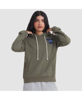 Women's Olive Detroit Lions 2025 Salute to Service Sideline Standard Issue Dri-FIT Hoodie