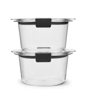 Brilliance 2-Pack 3.47-Cup Round Leak Proof Food Storage Containers