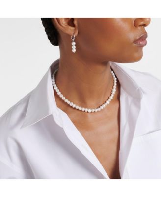18K Plated Hand-Knotted Freshwater Pearl Necklace