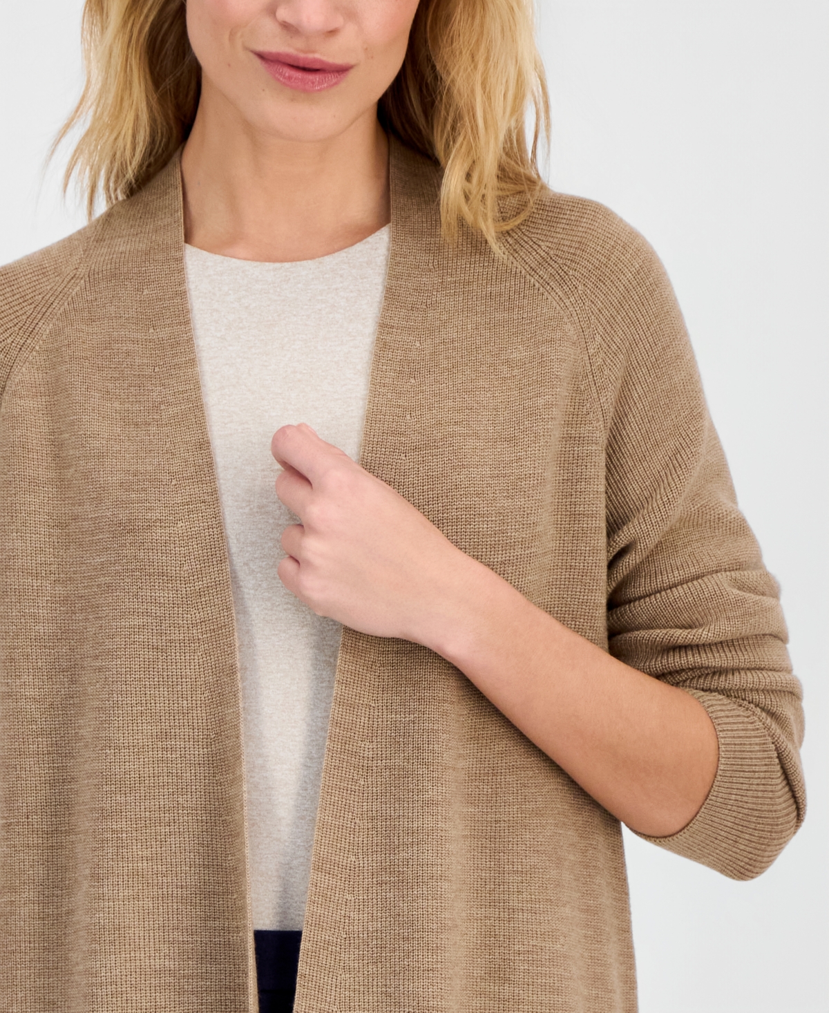 Eileen Fisher Women's Long-Sleeve Cardigan Sweater, Regular and Plus