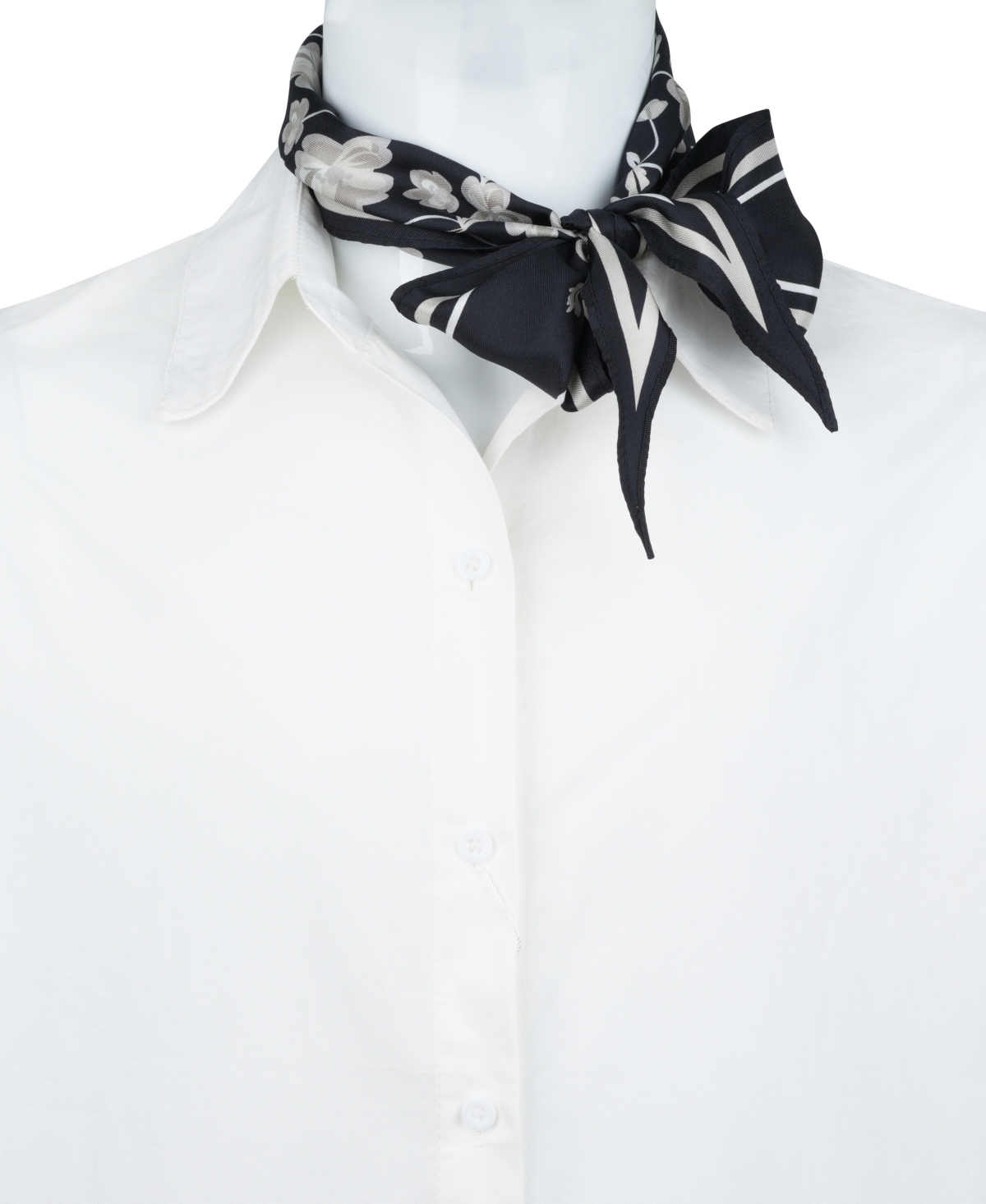 Bespoke Fashion Women's Frances Floral Diamond Scarf In Black