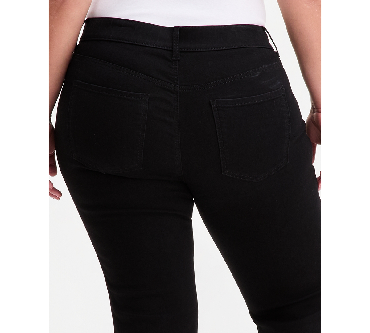 Style & Co Plus Pull-On Shaping High-Rise Bootcut Jeans, Macy's Exclusive