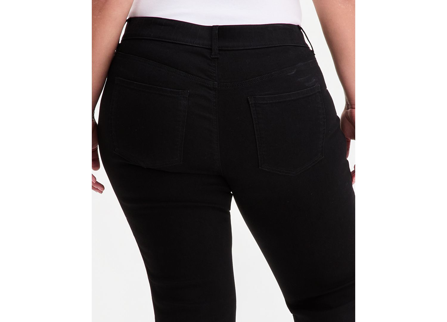 Plus Size Shaping Pull-On Bootcut Jeans