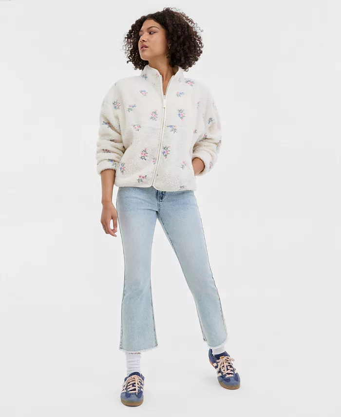 Juniors' Lightweight Novelty Fleece Jacket - thumbnail 8