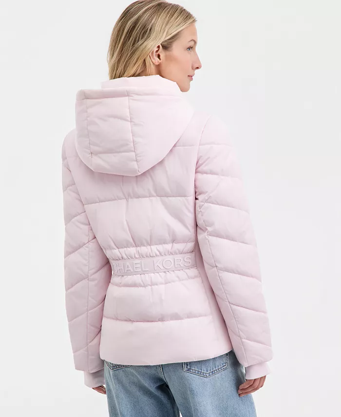 Women's Hooded Puffer Coat - thumbnail 5