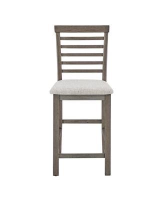 5-Piece Counter Height Dining Table and Chairs Set, Bar Table with Upholstered Stools for Kitchen or Apartment