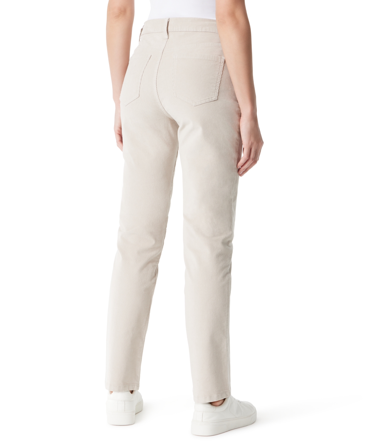 Gloria Vanderbilt Women's Amanda Cord Casual Pants, In Regular & Short In Metallic