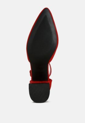 Womens Stroot Mid Block Heel Sandals