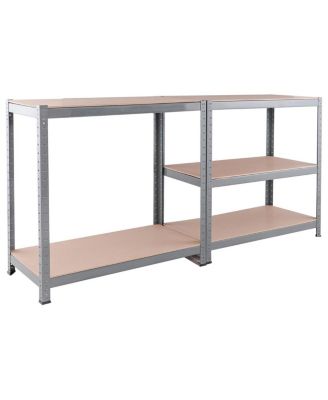 71 inch Heavy Duty Steel Adjustable 5 Level Storage Shelves